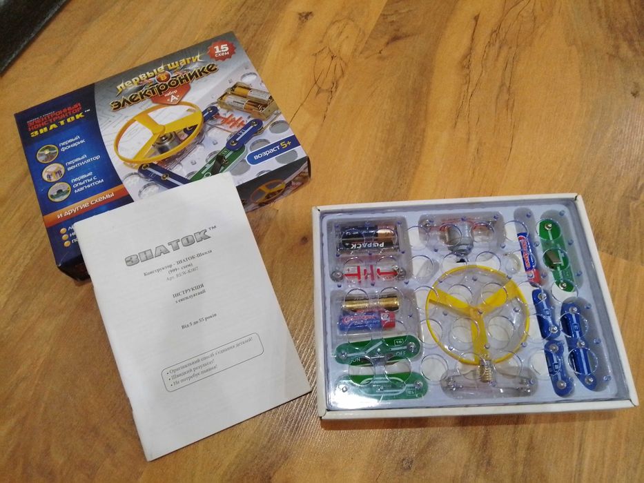 Электронный конструктор "Знаток", REW-K060. Набор "А" (15 схем)