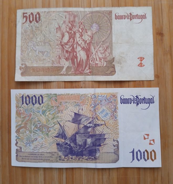 Notas Antigas de Escudo - Lote