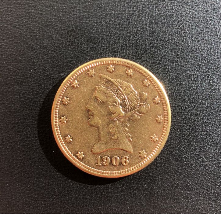 Moeda de ouro 10 dollars ouro (Liberty)
