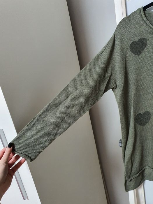 Sweter Rainbow Bonprix 40 42 L xl serca khaki