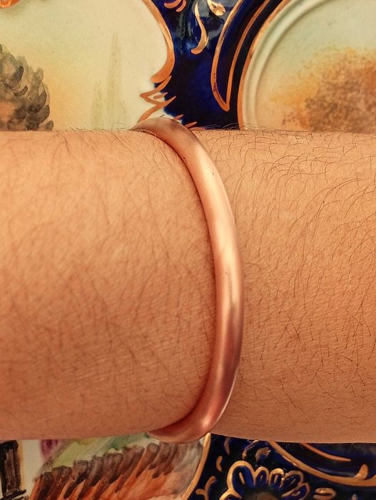 Pulseira em Cobre Puro e Maciço, ótima para fins medicinais