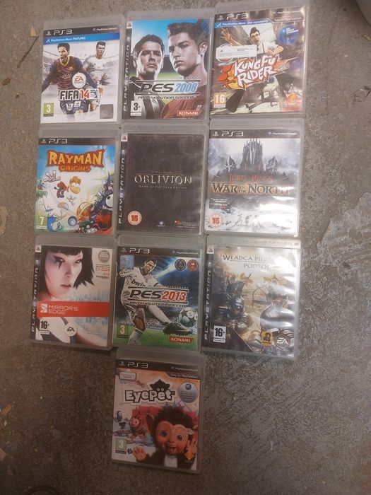 Sprzedam zestaw  gier na konsolę PS3