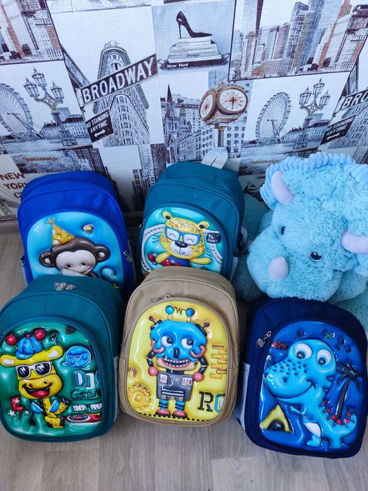 Мультяшні рюкзаки для дошкільнят та першокласників Хлопчиків