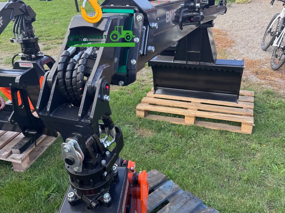 Chwytak do zrywki drewna BMF Przyczepa Leśna Zuraw Teleskop na TUZa