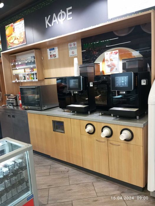 Тумба з ДСП та металу під каву (каво модуль) в торгівельну залу/АЗС