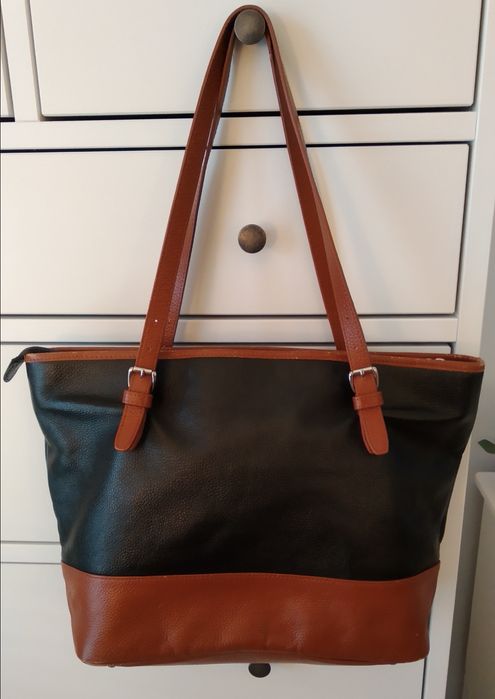 Torebka Wittchen czarno-brązowa skóra