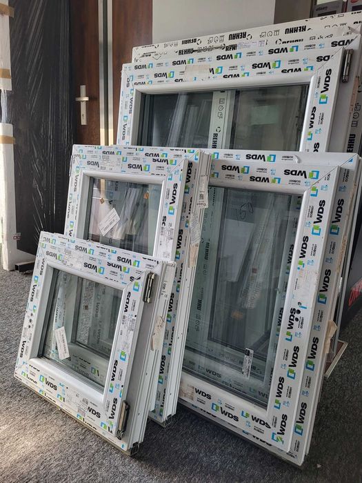 Okno PCV 865x535 białe/dostępne inne wymiary