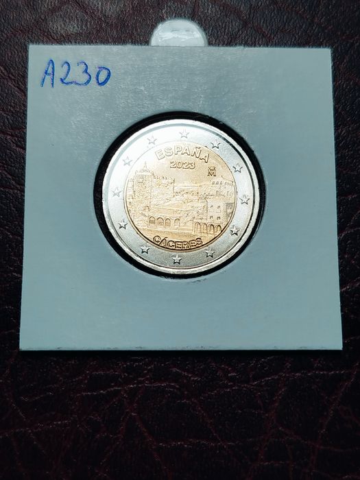 Moneta Hiszpania 2 euro 2023 Caceres