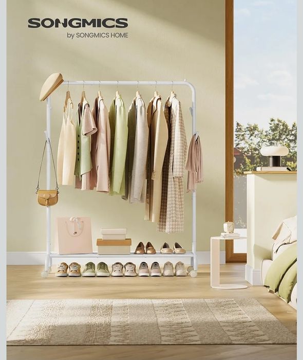 SONGMICS Wieszak na ubrania, pojedynczy wieszak