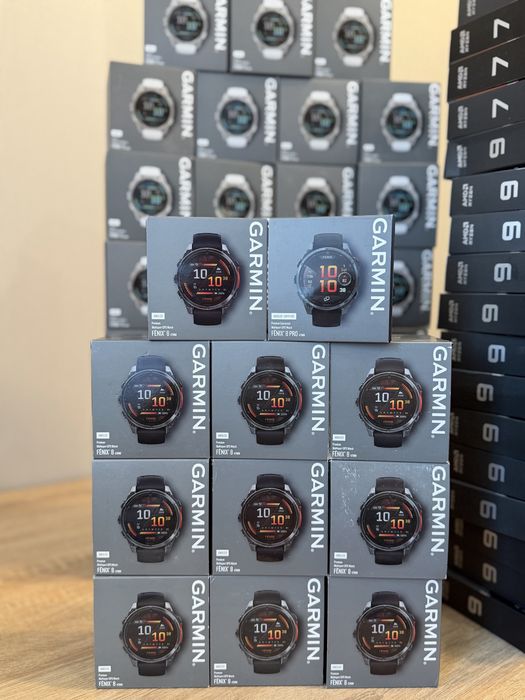 Garmin Fenix 8 47mm AMOLED Slate Gray with Black Silicone Band (010-02904-00) нові запаковані