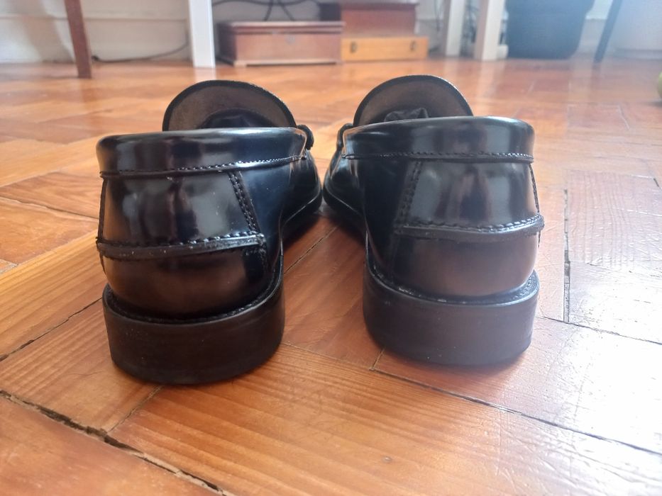 Sapatos mocassin pretos 39