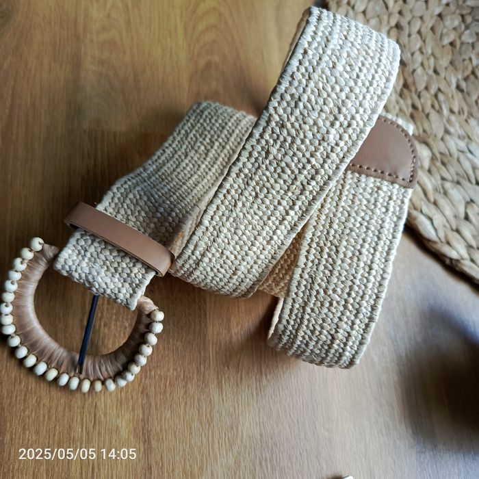 Nowych Boho pasek pleciony z ozdobną klamrą