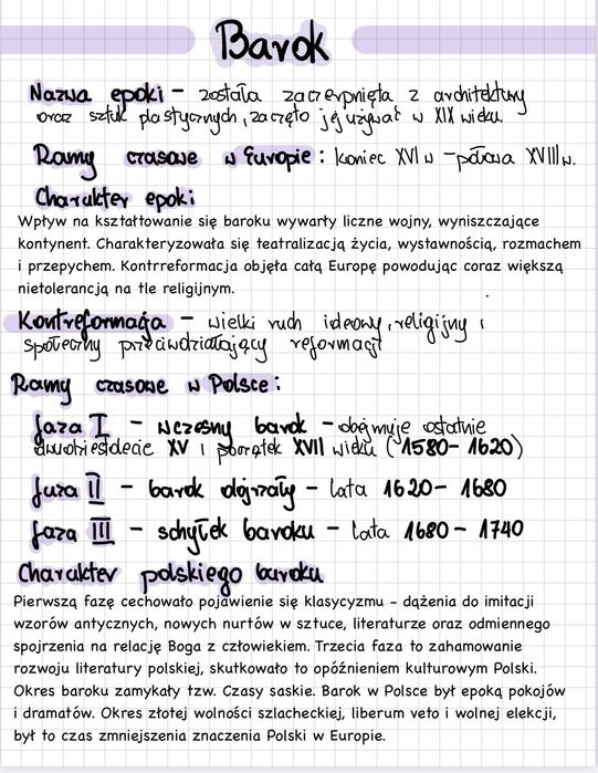 Notatki maturalne język polski+ opracowania pytań jawnych
