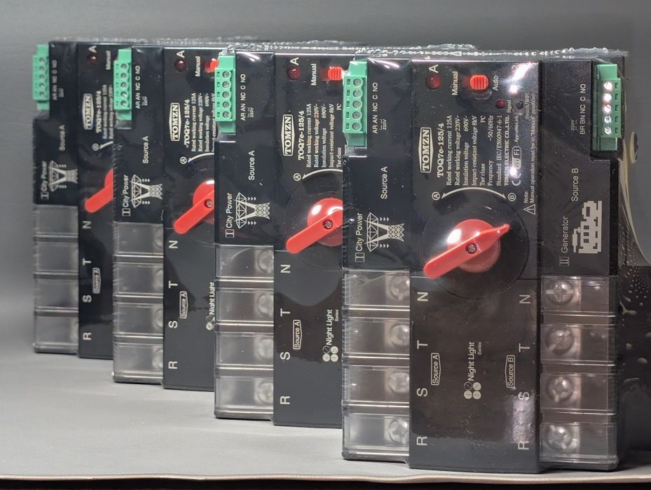 Авр Tomzn 3 фази wifi 125/4 перемикач автомат ввод резерв 380