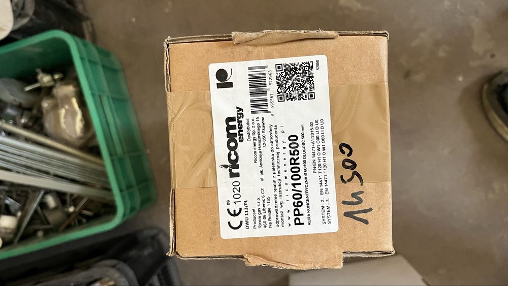 Rura odprowadzająca spaliny Ricom  PP60/100R50