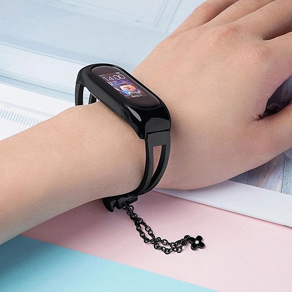 Zamienna metalowa opaska bransoleta łańcuszek pasek do Xiaomi Mi Band