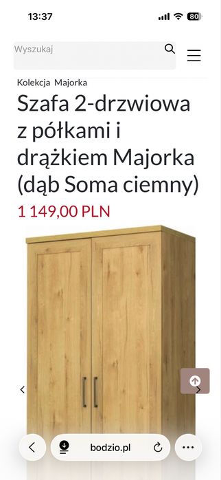 Szafa i komoda bodzio