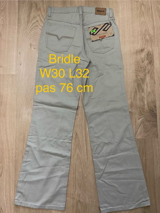 Bridle W30 L32 beżowe spodnie jeansy dżinsy nowe z metką