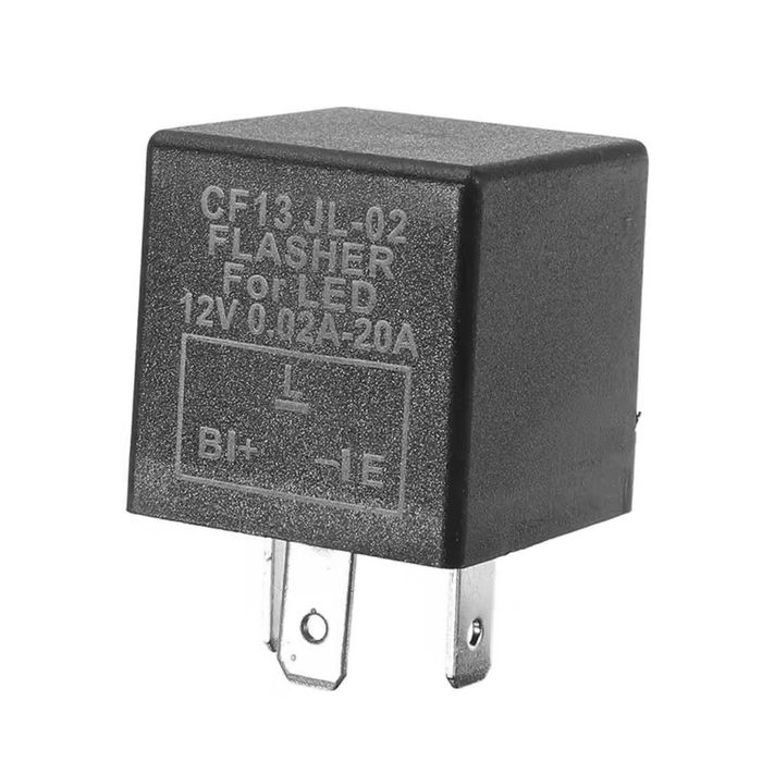 Relé de piscas 3 pinos 12V universal - LED e lâmpadas convencionais