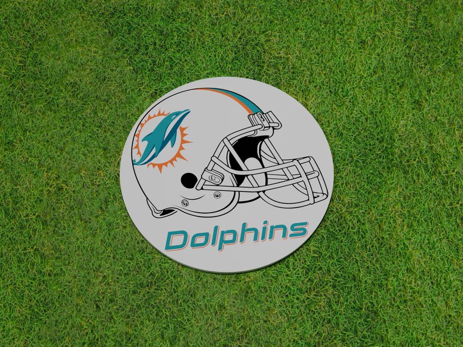 Base para Copo - Capacete Miami Dolphins
