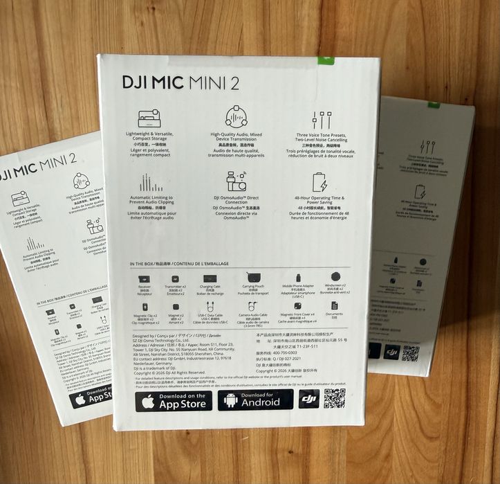 Мікрофонна система DJI Mic Mini 2 [2 TX + 1 RX + Charging Case] друге покоління з кольоровими накладками в комплекті