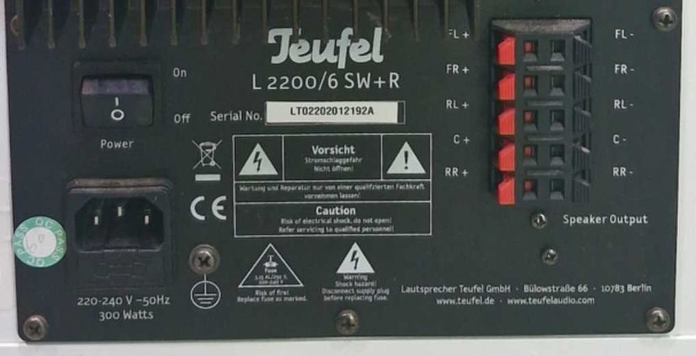 Сабвуфер-Ресивер Teufel L 2200/6 SW+R /300W