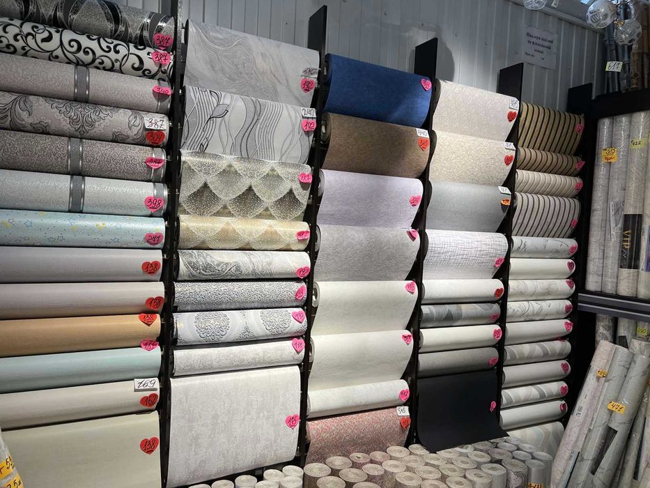 Шпалери вінілові на паперовій основі, внутрішній декор