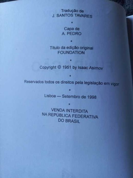 Fundação - Isaac Asimov (Coleção Argonauta Gigante, Nª 3) (Fundação Livro 1)
