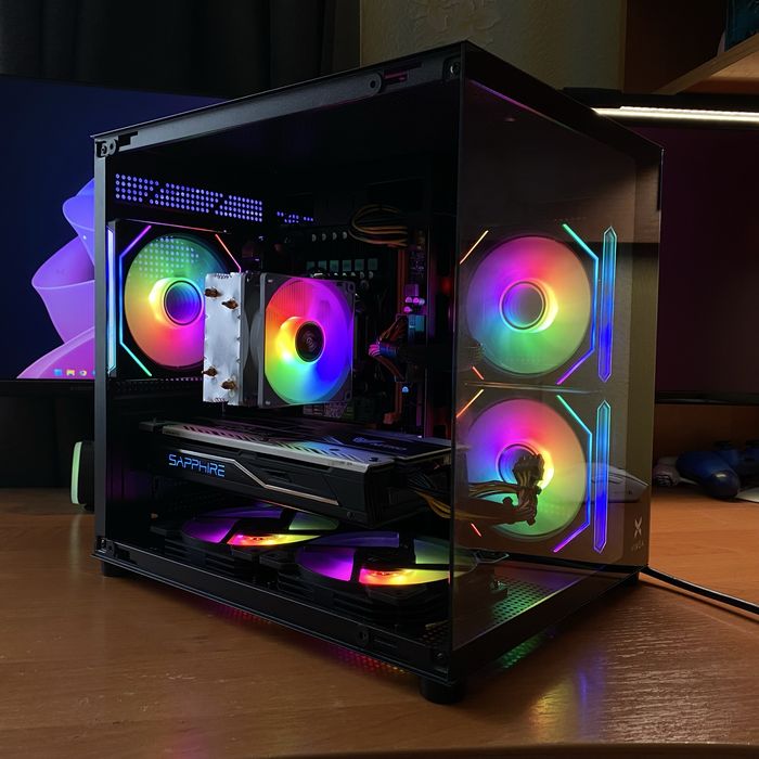 Потужний Компʼютер ігровий Xeon 14 ядер 2680 V4 Rx 480 Sapphire 16 GB