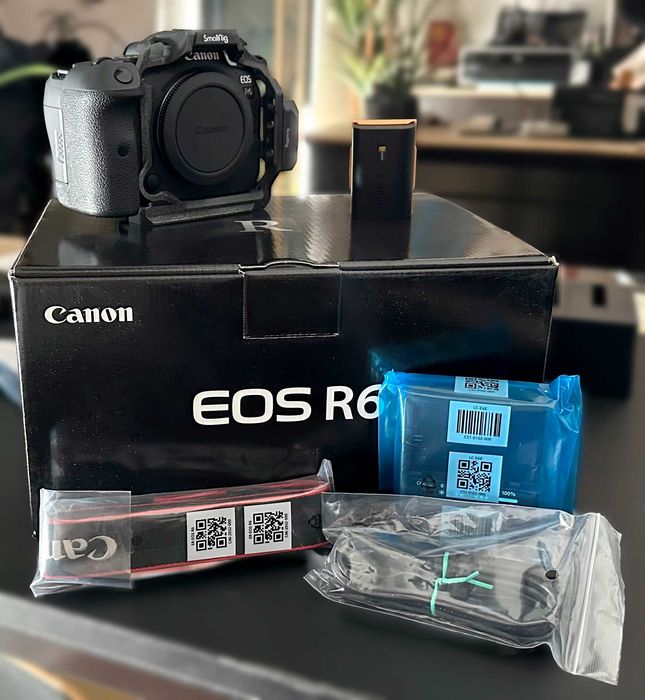 Canon R6 com acessórios originais (como nova)