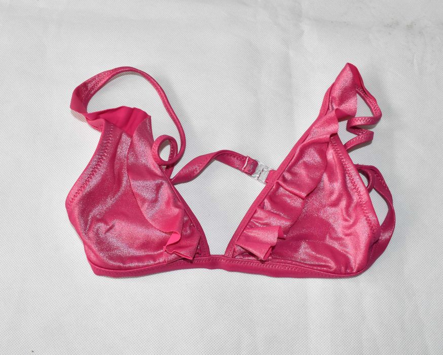 Strój kąpielowy Idexe 164 różowy bikini dziewczęcy falbanki