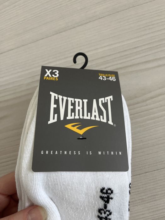 Skarpetki białe męskie Everlast