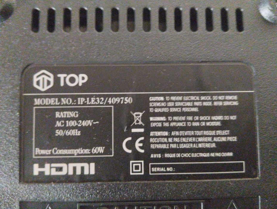 TV led 32", para desocupar.