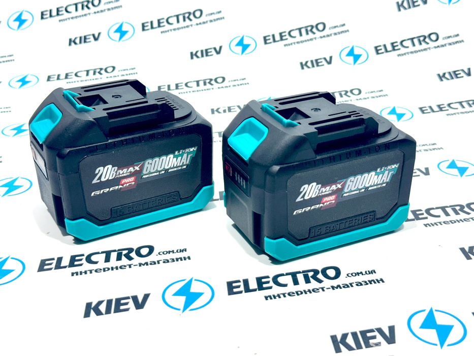 Аккумулятор НОВИНКА Grand 20V/6ah (6 ампер) Зарядка Шуруповерт 20v/4ah