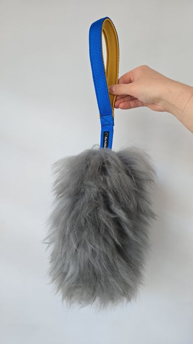 Szarpak z owcy naturalnej szary