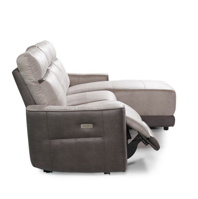 Sofá cinzento -  Relax e Chaise Longe ( Moon Conforama)