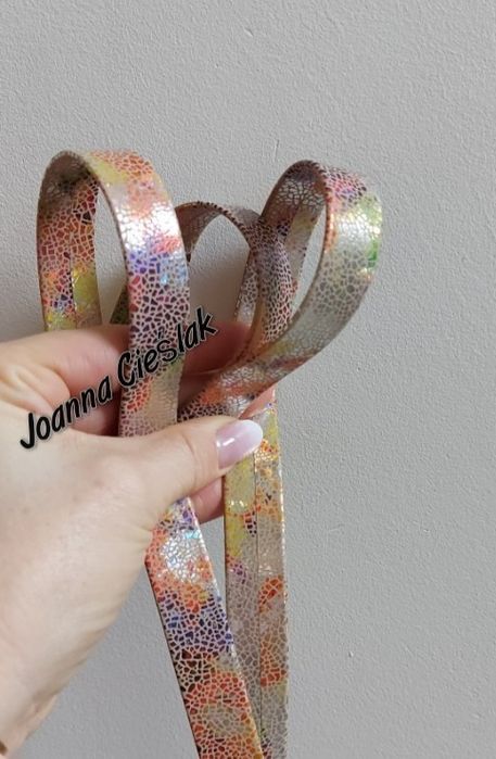 JASNA MOZAIKA HOLO Nowy eco pasek+zaczepy do torebki obag moon chase