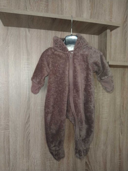 Комбинезон с капюшоном, "человечек" H&M для мальчика 66см 2 - 4 месяца