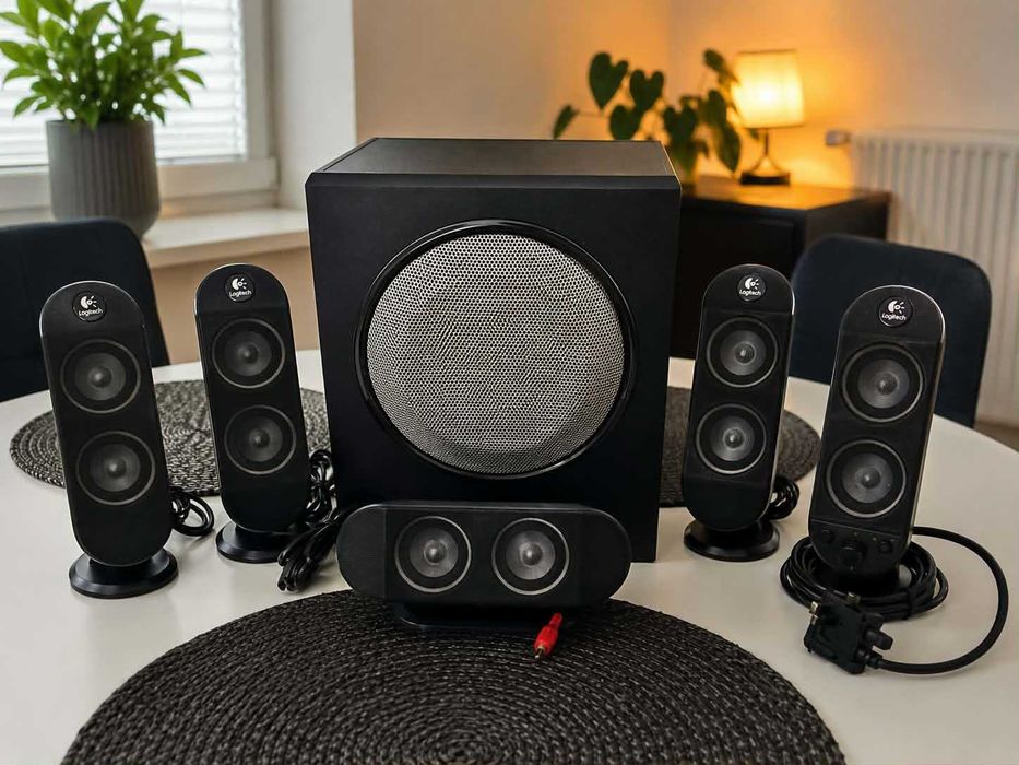 Logitech X-530 5.1 – komplet, 100% sprawne, świetny bas