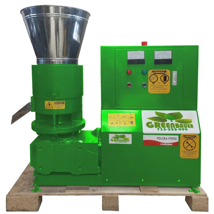 Linia do produkcji pelet 22kW młyn 15kW separator workownica podajnik