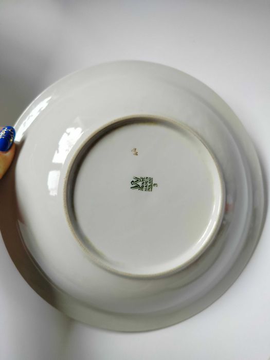 2szt talerz głeboki półmisek Wawel z kwiatami róże