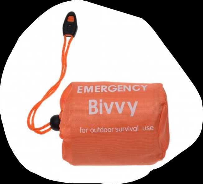 Awaryjny  Śpiwór Ratunkowy BIVI Koc Awaryjny Worek Survival + Gwizdek