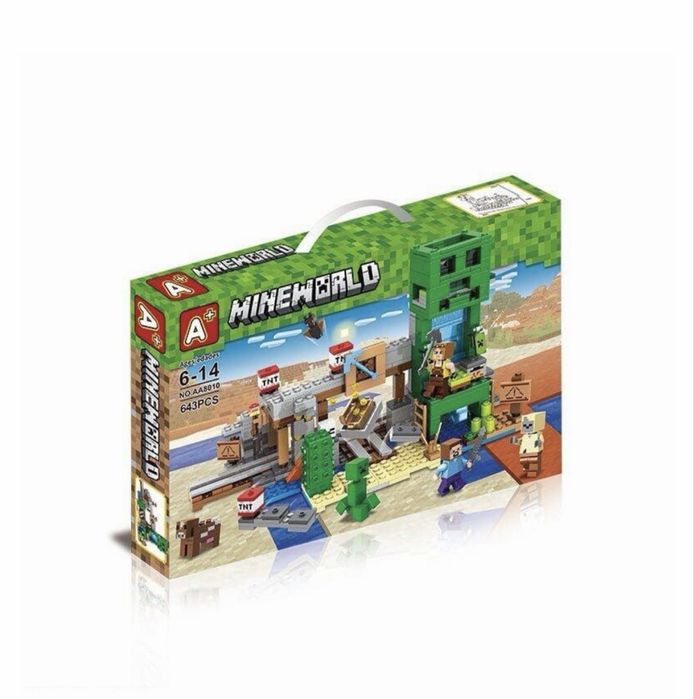 Конструктор Майнкрафт Minecraft Шахта Крипера My World 643 детали