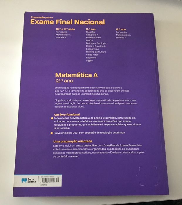 Preparação para o Exame Final Nacional 12°ano - Matemática A
