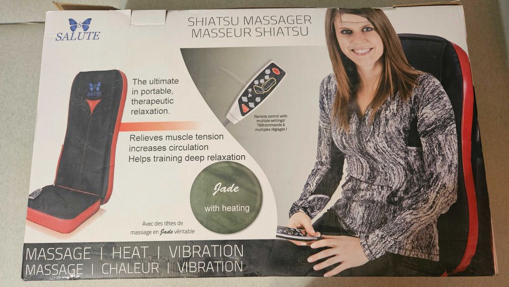 Mata masująca PREMIUM Salute z głowicami nefrytowymi