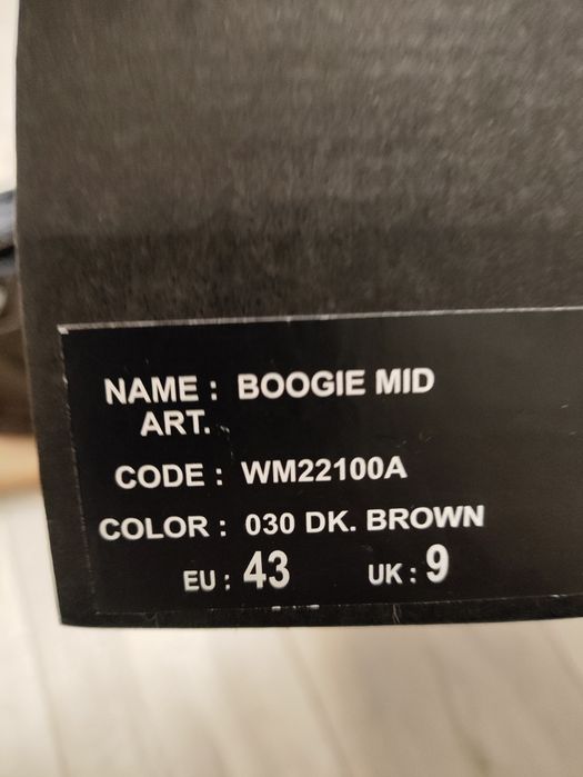 Botki Wrangler Boogie Mid brązowe 43