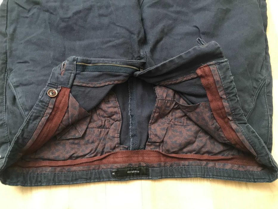 spodnie granatowe Reserved