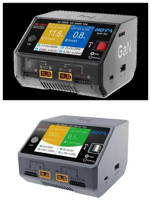 Hota D6 PRO та HOTA D6ULTRA Двопортовий зарядний пристрій