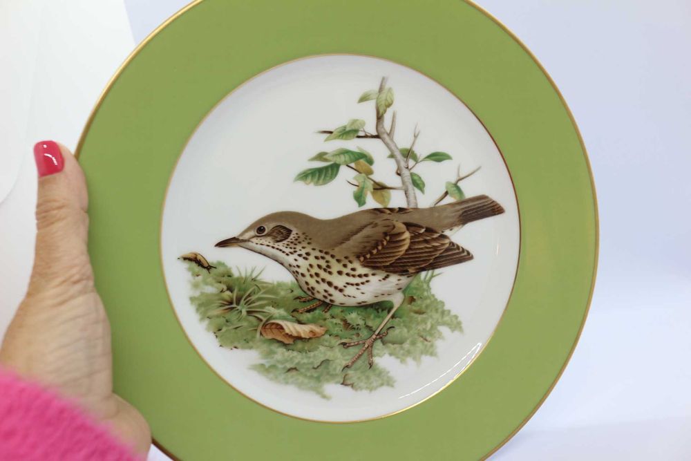 Prato Coleção Aves de Caça Nº 3 Tordo Comum Edição Limitada 1986/87