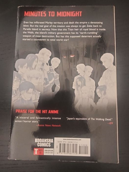 Mangá 'Attack on Titan' Vols. 24, 25 e 27